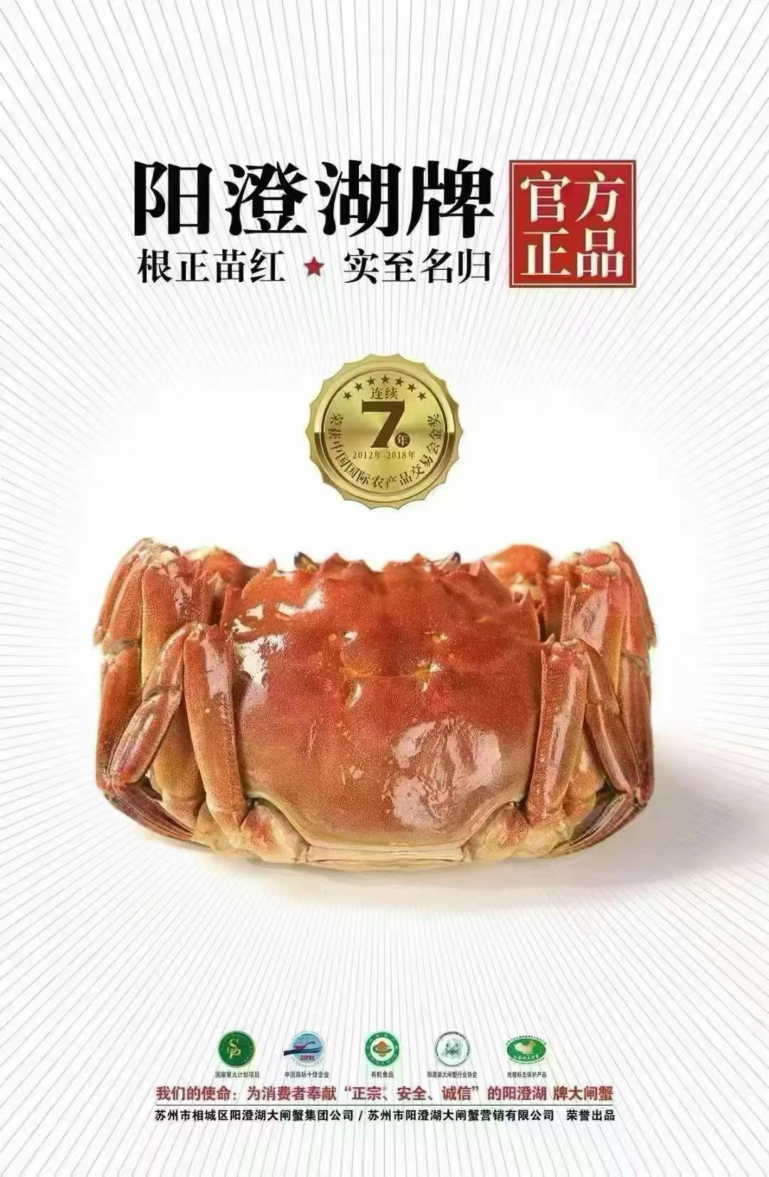 阳澄湖牌大闸蟹2888型 详情图